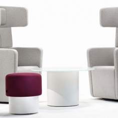 Bene Sessel Büro Clubsessel Design Loungesessel Loungemöbel Set, PARCS Wing Chair