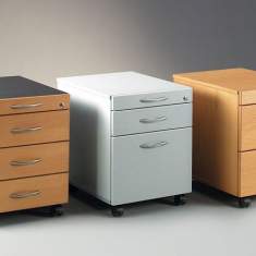 Rollcontainer Büro kleiner Büroschrank Rollen Bürocontainer abschließbar, Mayr Schulmöbel, Ladencontainer