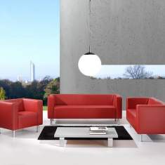 Möbel für Warte und Empfangsbereiche | Loungesofa, sedda, LEADER
