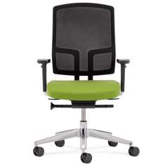Drehstühle Büro grün Bürostühle mit Armlehnen, fm Büromöbel, NetGo
