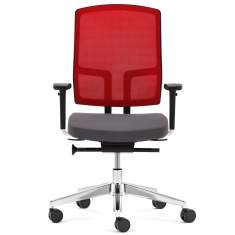 Drehstühle Büro rot Bürostühle mit Armlehnen, fm Büromöbel, NetGo