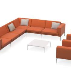 Lounge Set Loungesofa orange Orangebox vale