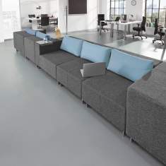 Lounge Sofa, Modulare Sitzgruppen, Schallschutzmöbel, SMV Sitz- & Objektmöbel, 90deegree Akustik-Loungemöbel
