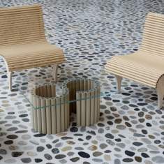 Möbel für Warte und Empfangsbereiche | Couchtische, wb form, Carta Lounge Table, by Shigeru Ban