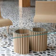 Möbel für Warte und Empfangsbereiche | Couchtische, wb form, Carta Lounge Table, by Shigeru Ban