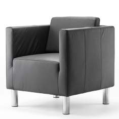 Lounge Sessel grau Büro Loungemöbel  rosconi, Objektmöbel - Ultimo Sessel