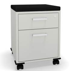 Rollcontainer Kunststoff grau Bürocontainer abschließbar Bürokorpus Bürocontainer, CEKA, Amigo