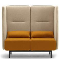 Sofa Lounge orange Loungesofa, fm Büromöbel, Dialog