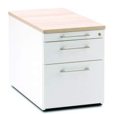 Bürocontainer abschließbar Bürokorpus Holz, fm Büromöbel, Rollcontainer