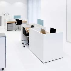 Schreibtisch Großraumbüro Arbeitsplatz abgeschirmt moderne Arbeitstisch Büromöbel, werner works, basic C Arbeitsplätze