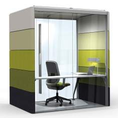 Akustik-Kabine Büro klimatisiert,  Schallschutzkabine, belüftet Büro, Air3 Orangebox