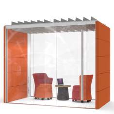 Akustik-Kabine Büro,  Mittelzone Büro, Schallschutzkabine Büro klimatisiert, Air3 Orangebox