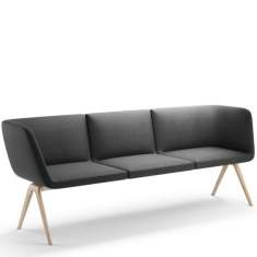 Sitzbank grau Loungesofa Design Büro Loungemöbel grau, Brunner, A-Bench