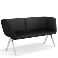 Loungesofa Design Büro Loungemöbel schwarz, Brunner, A-Bench