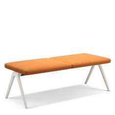 Sitzbank orange Loungesofa Design Büro Loungemöbel orange, Brunner, A-Bench
