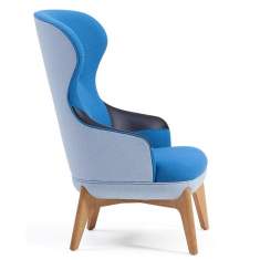 Lounge Sessel Stoff blau Büro Loungemöbel, Orangebox, Coze