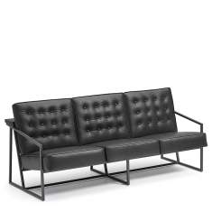 Sofa schwarz Leder Lounge Loungesofa Orangebox Lossit
