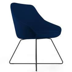 Loungestuhl blau Besucherstuhl Lounge Stuhl Loungesessel Viasit Calyx