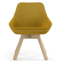 Loungesessel gelb Sessel Lounge Besucherstuhl Konferenzstühle, viasit, Calyx