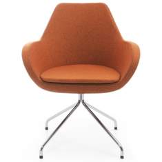 Loungesessel orange Stoff Bürosessel Design, profim, Fan