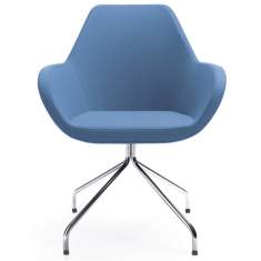 Loungesessel blau Stoff Bürosessel Design, profim, Fan