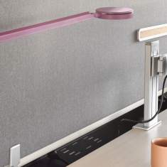 Trennwände akustik Trennwand Büro Tischtrennwand grau  schallabsorb Steelcase Divisio Acoustic Screen
