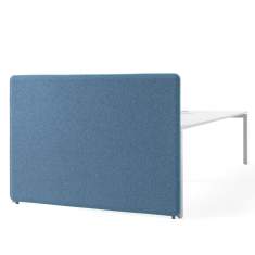 Trennwände akustik Trennwand Büro Tischtrennwand blau  groß schallabsorb Steelcase Divisio Acoustic Screen