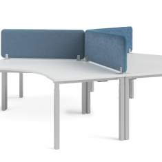 Trennwände akustik Trennwand Büro Tischtrennwand blau  schallabsorb Steelcase Divisio Acoustic Screen