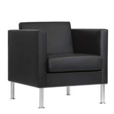 Cocktailsessel schwarz Büro Clubsessel Design Loungemöbel SMV Sitz- & Objektmöbel, MANHATTAN