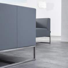 Loungesessel Loungesofa grau Büro Loungemöbel Design, SMV Sitz- & Objektmöbel, PARALLELS