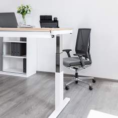 Elektrisch höhenverstellbarer Schreibtisch ergonomische Schreibtische Sitz-Stehtisch mit Lift Holz REISS Eco V
höhenverstellbar
Kabelwanne