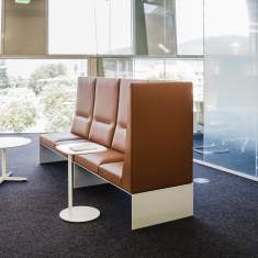 Modulare Sofas Lounge braun Leder banc Loungesystem