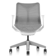Drehstühle grau Drehstuhl mit Netzgewebe Büro Design Bürostühle mit Armlehnen Herman Miller, Cosm