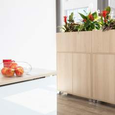 Sideboard Holz Schrank Büro Büromöbel REISS Pflanzengefäße