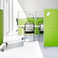 Trennwände grün Raumteiler Akustik Trennwand Büro Stellwand Büro REISS Calo 42