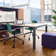 Konferenzstuhl drehbar mit Rollen Konferenzstühle fahrbar Drehstuhl Steelcase Cavatina