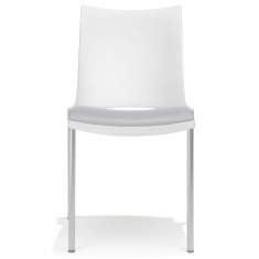 Besucherstuhl weiß Kunststoff Besucherstühle Kantinen Stuhl Cafeteria Stuhl günstig Kusch+Co 2200 ¡Hola! Stapelstuhl