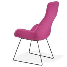 Sessel rosig Besucherstuhl mit Kuffengestell Besucerstühle groß Lounge Kusch+Co 8640 Lupino