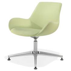 grüner Konferenzstuhl mit Armlehnen Konferenzstühle Büro Kusch+Co 8640 Lupino