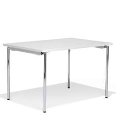 Klapptische Büro Klapptisch weiß HPL Tischplatte rechteckig Kusch+Co 5000 Pliéto