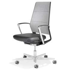 Drehstuhl Bürostuhl grau Design Bürostühle mit Armlehnen Designer Bürostuhl Bürostühle kaufen Bürodrehstuhl exklusiv Kusch+Co 6000 São Paulo