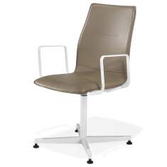 Konferenzstuhl braun Konferenzstühle drehbar mit X-Fuß mit Armlehnen Kusch+Co 2140 uni_verso