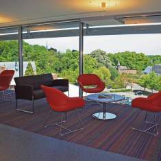 Besucherstuhl Lounge Besucherstühle rot Sessel Kusch+Co 8200 Volpe