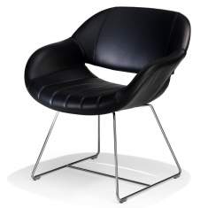 Besucherstuhl Lounge Besucherstühle schwarz Sessel Kusch+Co 8200 Volpe