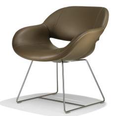 Besucherstuhl Lounge Besucherstühle Leder Sessel Kusch+Co 8200 Volpe