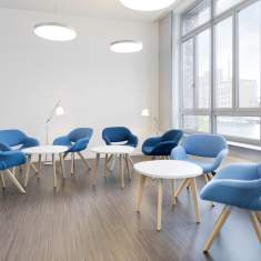 Besucherstuhl Holz Besucherstühle blau Konferenzstuhl Lounge Stuhl Kusch+Co 8230