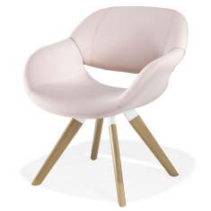 Besucherstuhl Holz Besucherstühle rosig Konferenzstuhl Lounge Stuhl Kusch+Co 8230