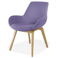 Loungesessel Holz Sessel violett Lounge Sitzmöbel Kusch+Co 8680 Lupino