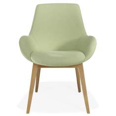 Loungesessel Holz Sessel grün Lounge Sitzmöbel Kusch+Co 8680 Lupino