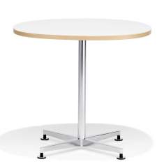 Konferenztische Büro Konferenztisch Rund Büromöbel Cafeteria Tisch weiß X-Fuß Kusch+Co 6002 san_siro